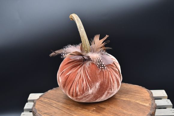 Feathered Large Pumpkin